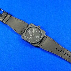 Aviator B&R Style Square Manual Wound Men's Watch